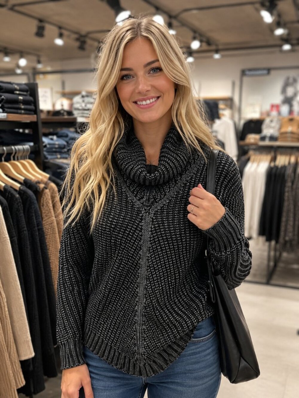 Ladies DESU Turtleneck Sweater - (SMALL)